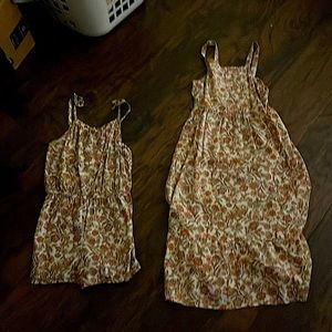I am selling a romper and a dress it is from old navy I ❤️ the fabric size 10/12